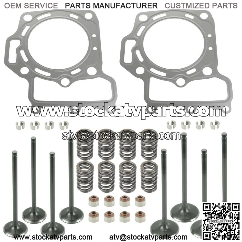 Cylinder Intake Exhaust Valve Gasket Kit for Kawasaki KFX700 KSV700 2004-2009