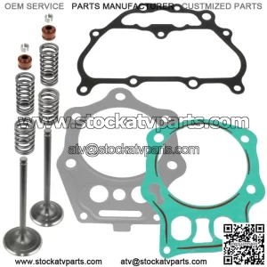 Cylinder Intake Exhaust Valve Kit for Honda TRX500FM Foreman 500 S 2005-2011