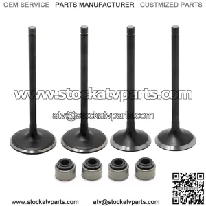 Intake Exhaust Valves & Seals Kit For Yamaha Raptor 700 / Rhino 700 / Viking 700 / Kodiak 700 / Grizzly 700