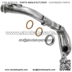 Exhaust Pipe With Gaskets For Yamaha Grizzly 700 YFM700FGPDU 4x4 Ducks 2009