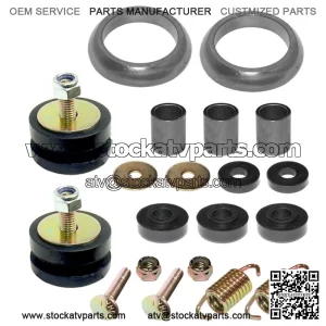 Exhaust Muffler Silencer Kit for Polaris Sportsman 800 6X6 EFI 09-14 W/Donuts (For: Polaris Sportsman 800)