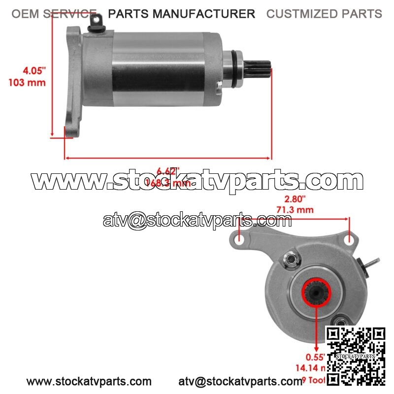 Starter For Yamaha TTR225 1999-2004 CCW 12 V - Image 2