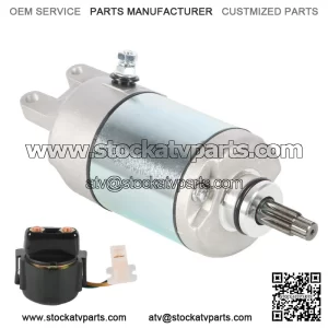 Starter & Relay Solenoid For Honda Fourtrax 300 TRX300 TRX300FW 2X4 4X4 1988-00 (For: Honda)