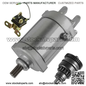 Starter & Drive for Polaris Xpedition 425 425Cc Engine 2000-2002 Relay Solenoid (For: Polaris)