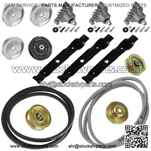 Deck Spindle w/Pulley Blade & Belt for Electrolux/AYP 8188A89 PP16H46 PP1846 46"