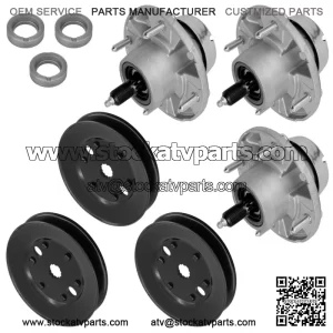 Deck Spindle Assembly w/Pulley for John Deere X534 48" or 58" Deck