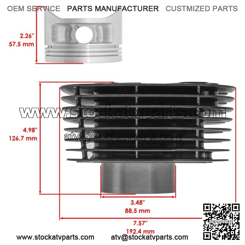 5FU-11310-01-00 5FU113100100 5FU-11310-00-00 Cylinder Kit For Yamaha - Image 2