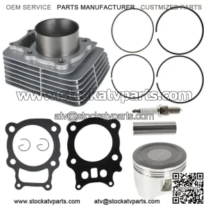 Cylinder Piston Gasket Top End Rebuild Kit for Honda Rancher TRX350 2000-2006