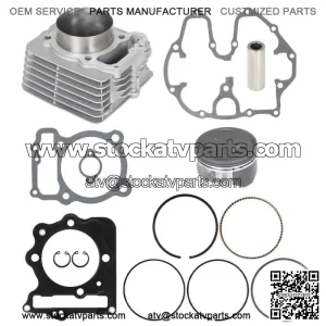 For 1999-2008 Honda TRX400EX Cylinder Big Bore Piston Top End Kit 89mm