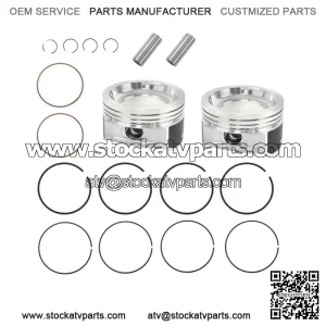 2 Cast Aluminium Cylinder Piston Kit for Polaris Sportsman 800 EFI 2005-2014