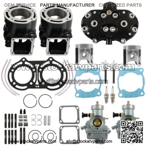 1987-2006 Cylinder Head Piston Gasket Top End Kit for Yamaha Banshee 350