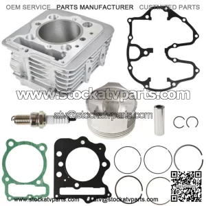 For 1999-2008 Honda Sportrax TRX400EX ATV Cylinder Piston Gasket Top End Kit