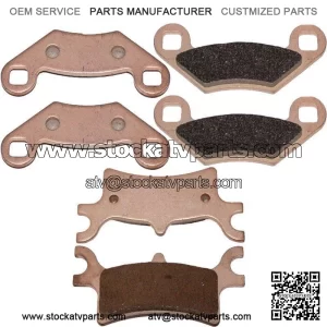 for Polaris Sportsman 800 EFI 2005-2009 Sintered Front & Rear Brake Pads (For: Polaris Sportsman 800)