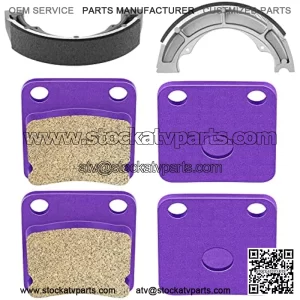 Brake shoes Fit For 02-07 for Suzuki Eiger 400 LTA400F LT-A400F 2x4 4x4 Front Brake pads and Rear Brake shoes