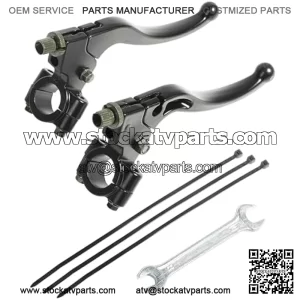 Clutch Lever,Bike Brake Levers,Car Accessories 7/8" 22mm Left and Right Universal Clutch Brake Handle Levers Perch,Compatible with CRF50 XR50 Dirt Bike Motor Motocross Motorcycle