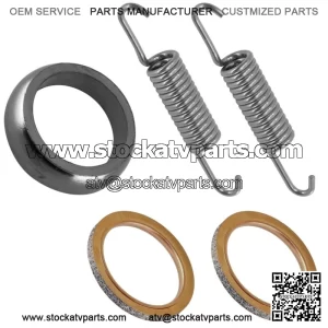 Exhaust Pipe Muffler Gaskets w/Spring for Yamaha 3YF-14613-01-00 5Y1-14613-00-00