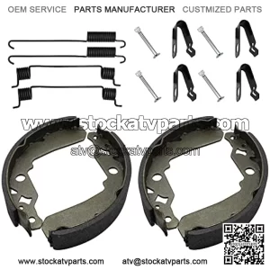 Rear Brake Shoes Springs Pins for Kawasaki Mule 500 520 550 600 610 SX KAF300 KAF400