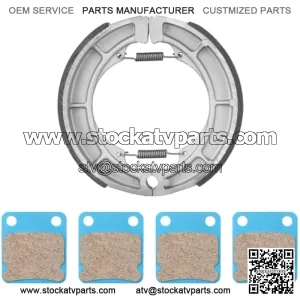 Rear Brake Shoes Front Brake Pads for Suzuki Eiger 400 LTF400F LTA400F 4x4 2002-2007, LTA400 2x4 2006-2018