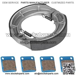 Front Brake Pads Rear Brakes Shoes for Suzuki Eiger 400 LTA400 LTF400 2x4 LTA400F LTA400F 4x4 2002 2003 2004 2005 2006 2007 FA54 S606-3 Set