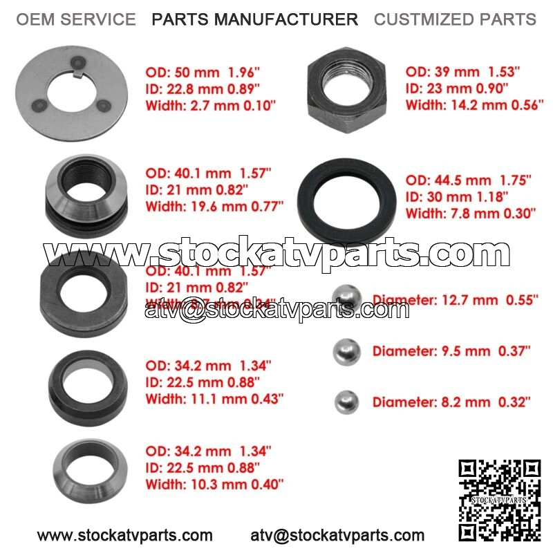 Complete Steering Column Repair Kit for Massey Ferguson 690 765 1850034M1 NEW - Image 2