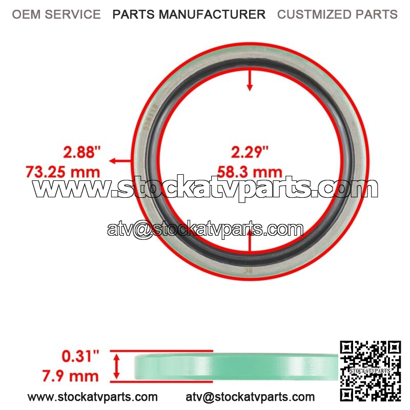 Front Strut Coil w/ Seals & Bearings for Polaris Trail Boss 350L 1990-93 - Image 4