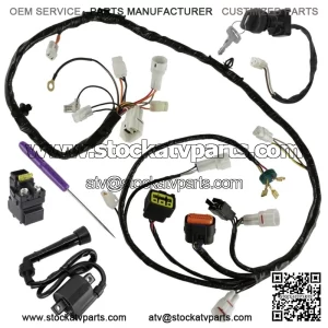 Wiring Harness Switch Key Coil Starter Relay for Suzuki QuadSport LT-Z400 05-08