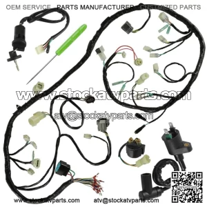 Wiring Harness Switch Key Coil Starter Relay for Honda Recon 250 TRX250 2005-06