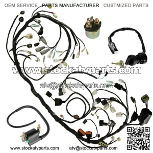 Main Harness w/Relay Key Switch & Coil for Kawasaki Brute Force KVF750 2008-2011