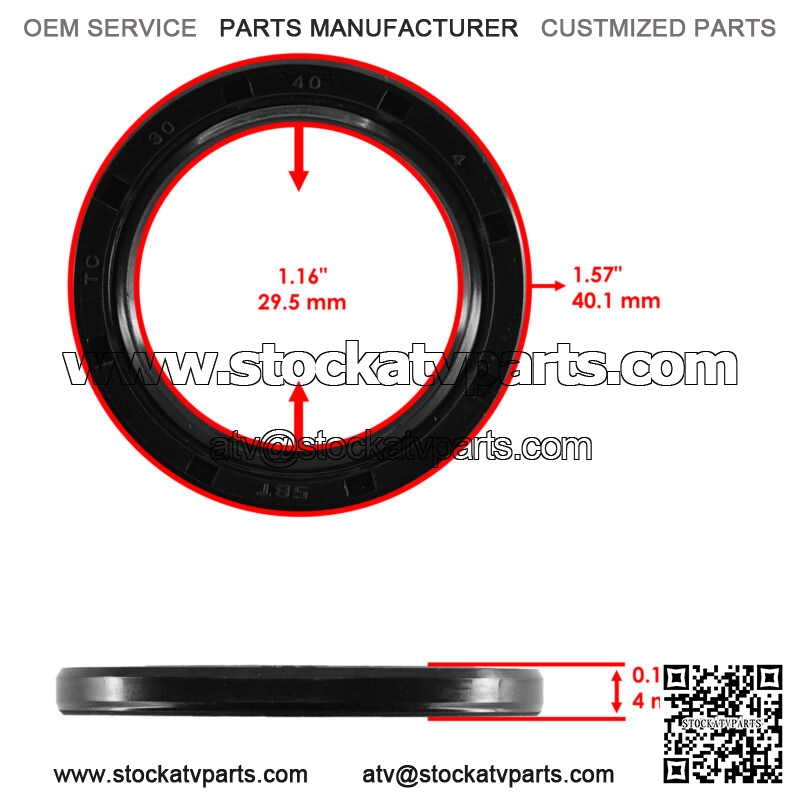Oil Seal for Yamaha Grizzly 450 YFM450 2007-2014 Primary Clutch Sliding Sheave 2 - Image 2