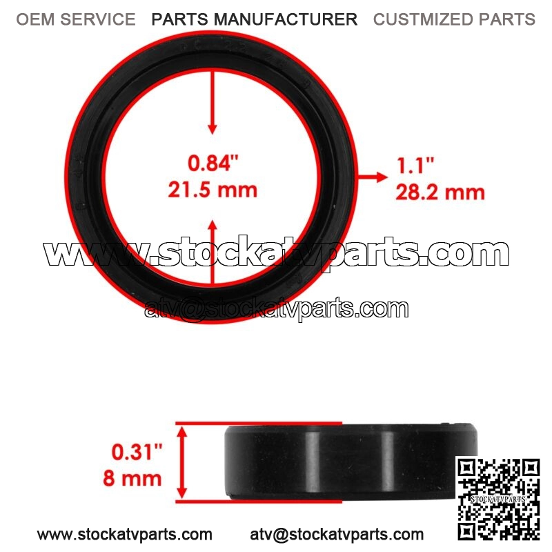 Rear Swing Arm Oil Seal For Yamaha YFZ450X 2010-2011 QTY 2 - Image 2