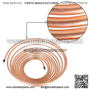 5/16" 25 Foot Roll Coil Brake Fuel and Trans Line Tubing Copper Plated