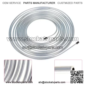 Zinc-Coated Steel Brake Line Tubing Kit 25 Ft. of 1/4 OD Direct Replacement