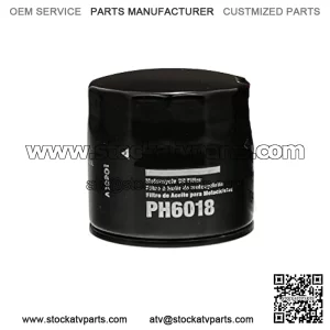 Extra Guard PH6018 Motorcycle Replacement Oil Filter, Fits Select Aprilia, Artic Cat, Kymco, and Suzuki Models
