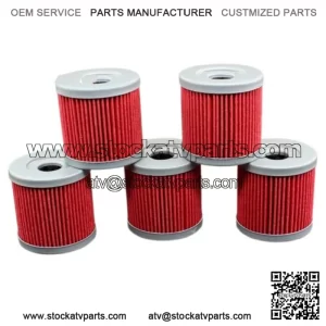 5x Oil Filter For Suzuki LTZ400 LT-Z400 Quadsport 2003 2004 2005 2006 2007-2009