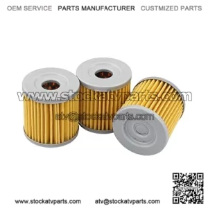 Pack of 3 Oil Filter for LT-Z400 LTZ400 Quadsport LTR450 Quadracer DRZ400 DRZ400E DRZ400S DRZ400SM KFX400 KLX400 400