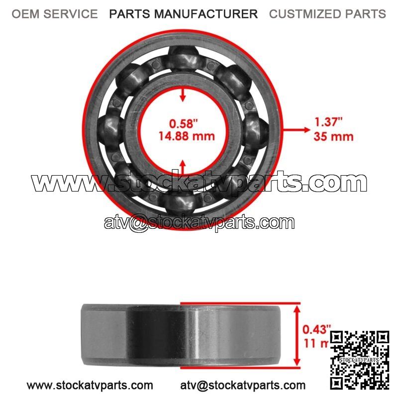 Front Wheel Ball Bearing 6202 For Honda ATC70 1978 1979 1980 1981-1985 - Image 2