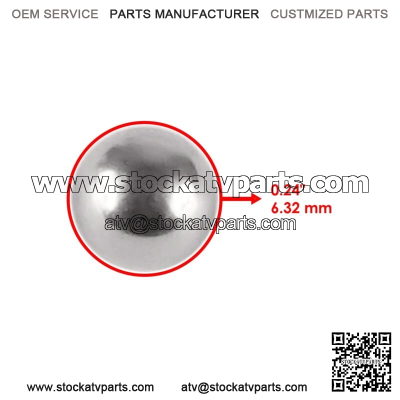 6mm 1/4" Front Fork Yolk Stem Ball Bearings for Yamaha FZ600 1986-1988 - Image 2