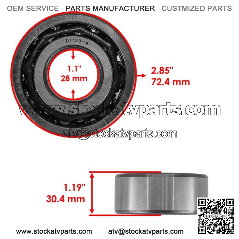 Front Differential Gearcase Big Pinion Bearing for Polaris Ranger 500 2017-2022 - Image 2