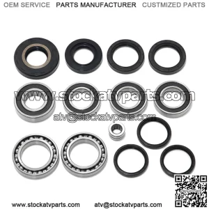 Rear Differential & Axle Bearings Seals Kit For Honda TRX250 Recon 250 Sportrax 250 TRX250X 1997-2017