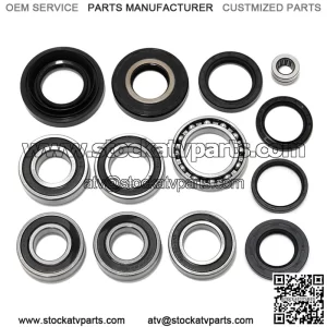 Rear Differential & Axle Bearings Seals Kit For Honda Rancher 350 400 TRX350 TRX400 2000-2006