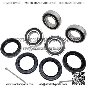 Front Wheel Bearing Seal Kits for Suzuki Quadrunner 250 500 Vinson 500 King Quad 250 300 400 Eiger 400 LT-F500F LT-A500F LT-F400 LT-F400F LT-4WD LTF-250 LT-F250F LTF300F LTF400F