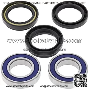 Front Wheel Bearing Seal Kit 25-1108 Compatible with/Replacement for Suzuki LT-4WD 250 Quad Runner 1987-1998, LT-A400 2WD King Quad 2008-2009, LT-A400 Eiger 2wd 2002-2007