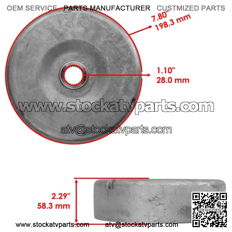 Rear Brake Drum W/Brake Shoes For Honda Foreman Rubicon 500 TRX500FGA 4x4 04-08 - Image 2