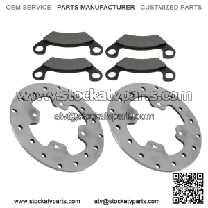 M166762 AM148145 Rear Brake Disc Rotor w/ Brake Pads for John Deere
