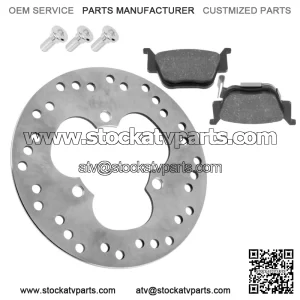 Rear Brake Disc Rotor w/ Pads Bolts fits Honda TRX450ER Electric Start 2006-2014
