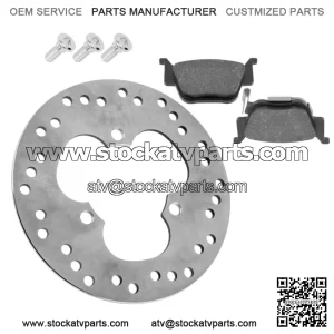 Rear Brake Disc Rotor w/ Pads Bolt fits Honda TRX450R Sportrax 450 2x4 2004 2005