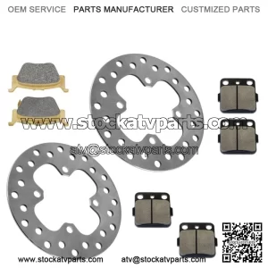 Front Brake Discs with Front & Rear Pads for Honda Rancher 420 2015-2023