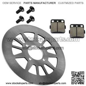 Rear Right Brake Disc with Brake Pads & Bolts for Yamaha Warrior 350 1990-2004
