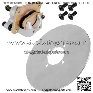 Rear Left Brake Disc Bolt with Brake Pads for Yamaha Wolverine 450 4x4 2006-2007