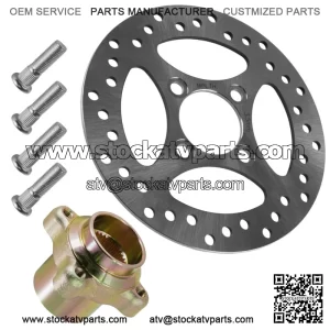Rear Brake Disc Bracket Rotor Hub w/ Disc For Yamaha Raptor 700R YFM700 2013-23